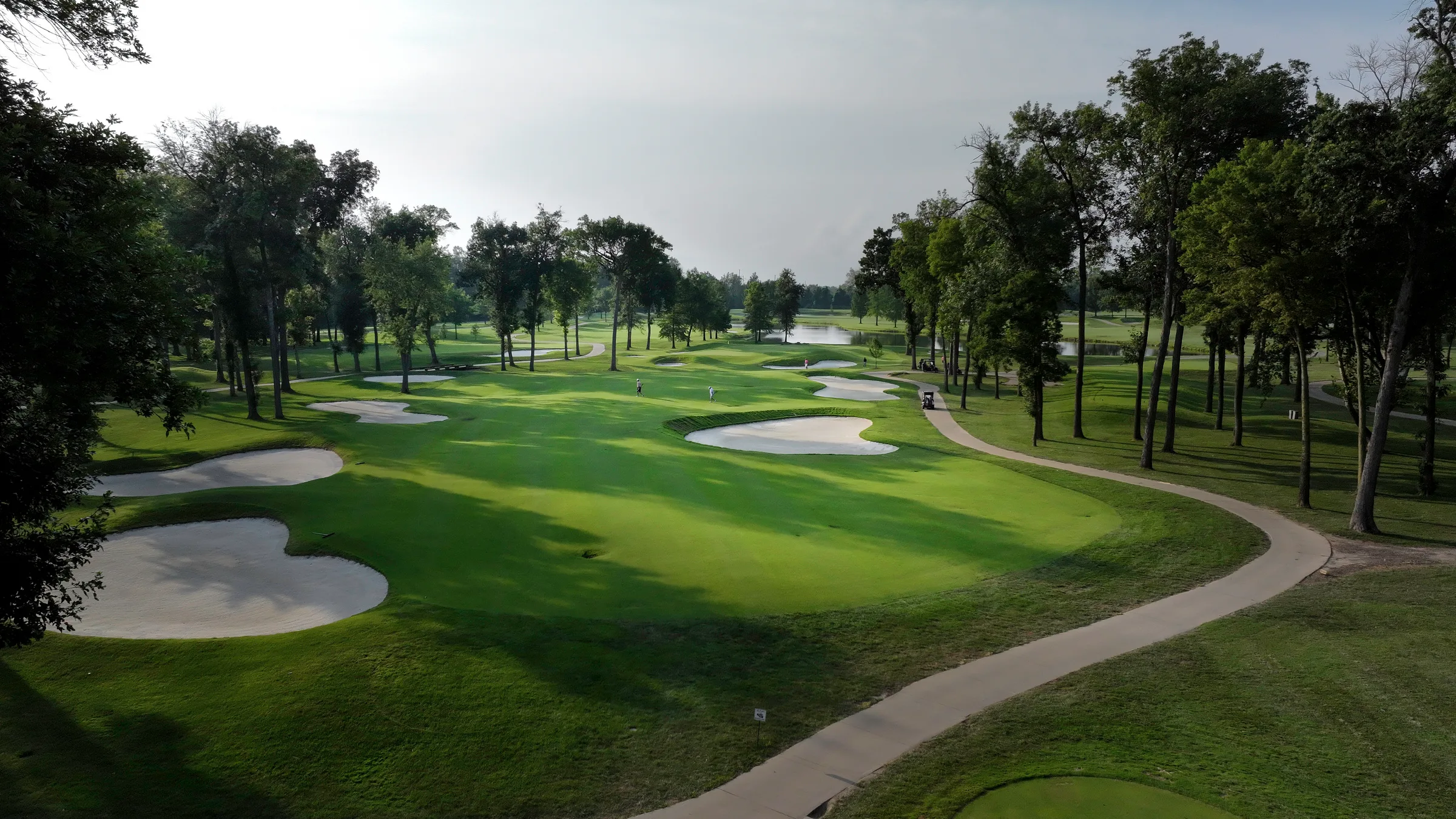Old Hickory Golf Club fairway at golden hour